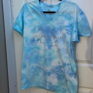 Tri Delta sorority tie dye tshirt